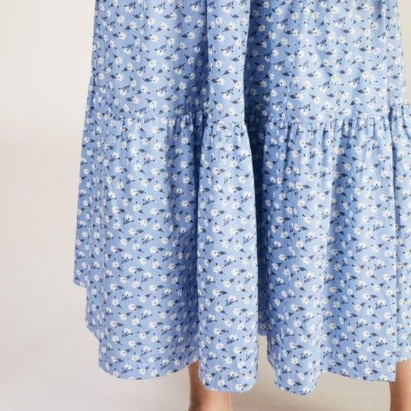 NWT People Tree Ethically Made Floral Mid Skirt - Picture 4 of 4